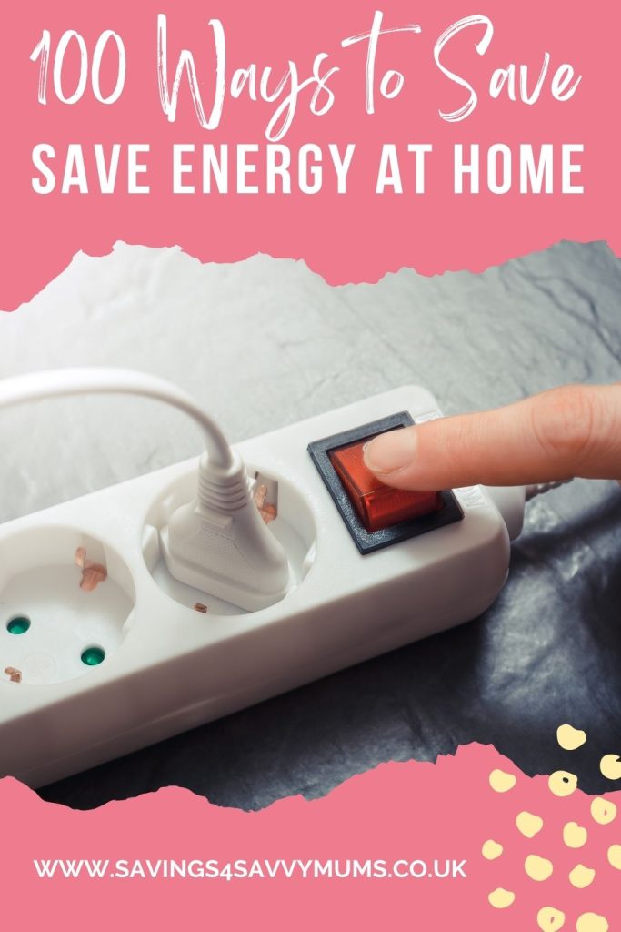 Here are 100 ways you can save money on your energy bill as a family. These are simple tips that everyone at home can do to help you save by Laura at Savings 4 Savvy Mums 