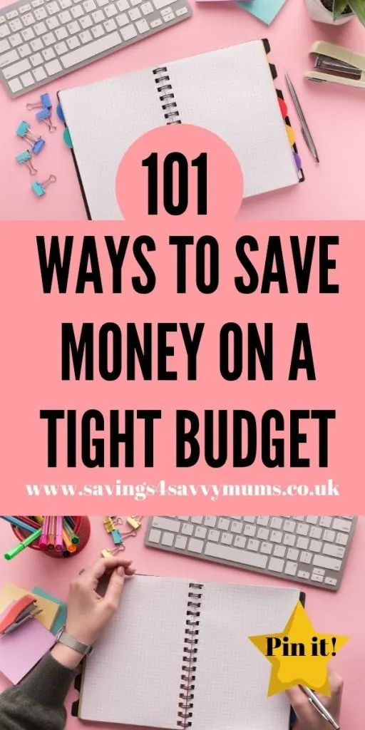 Here are 101 ways to save money on a tight budget with a family. We've included everything from meal planning to going out by Laura at Savings 4 Savvy Mums  