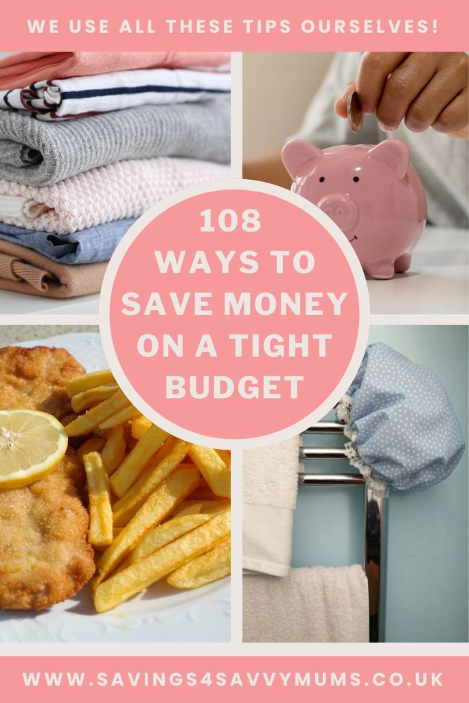 Here are 101 ways to save money on a tight budget with a family. We've included everything from meal planning to going out by Laura at Savings 4 Savvy Mums. 