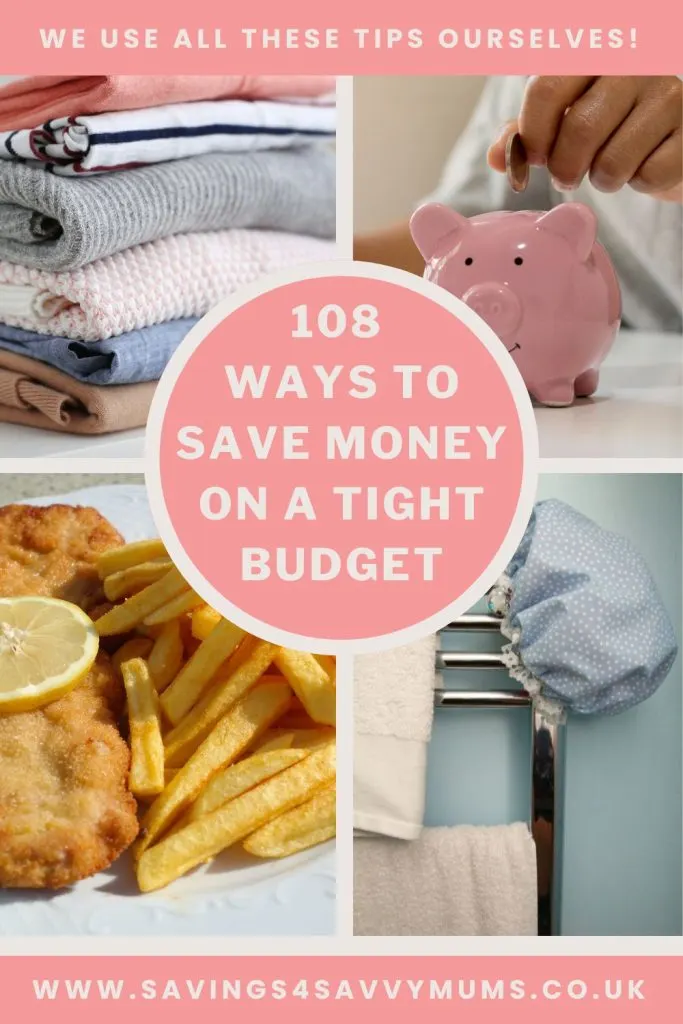 Here are 101 ways to save money on a tight budget with a family. We've included everything from meal planning to going out by Laura at Savings 4 Savvy Mums. 