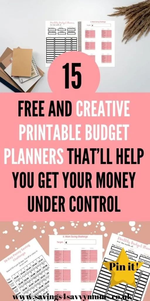These 15 free printable budget planners are great in helping you to save money as a family. Print them off for free now by Laura at Savings 4 Savvy Mums 