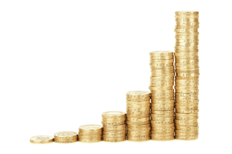 A tower of coins