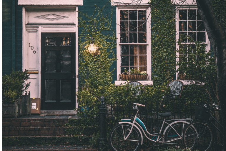 The front of a house