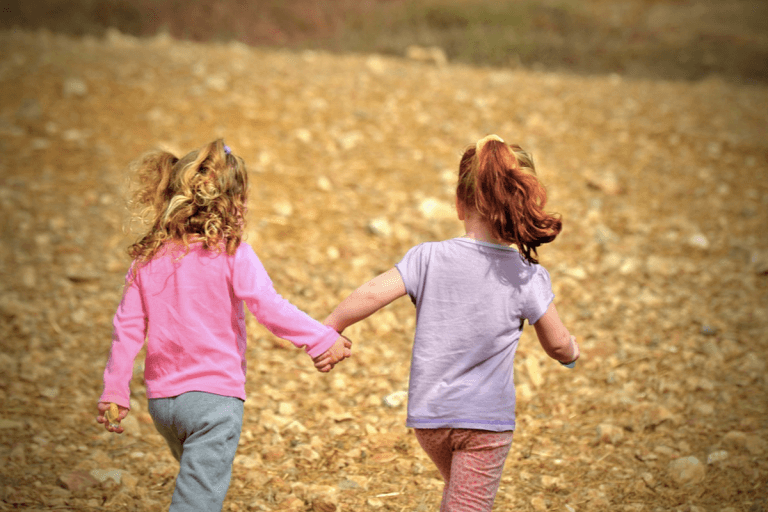 Two kids playing