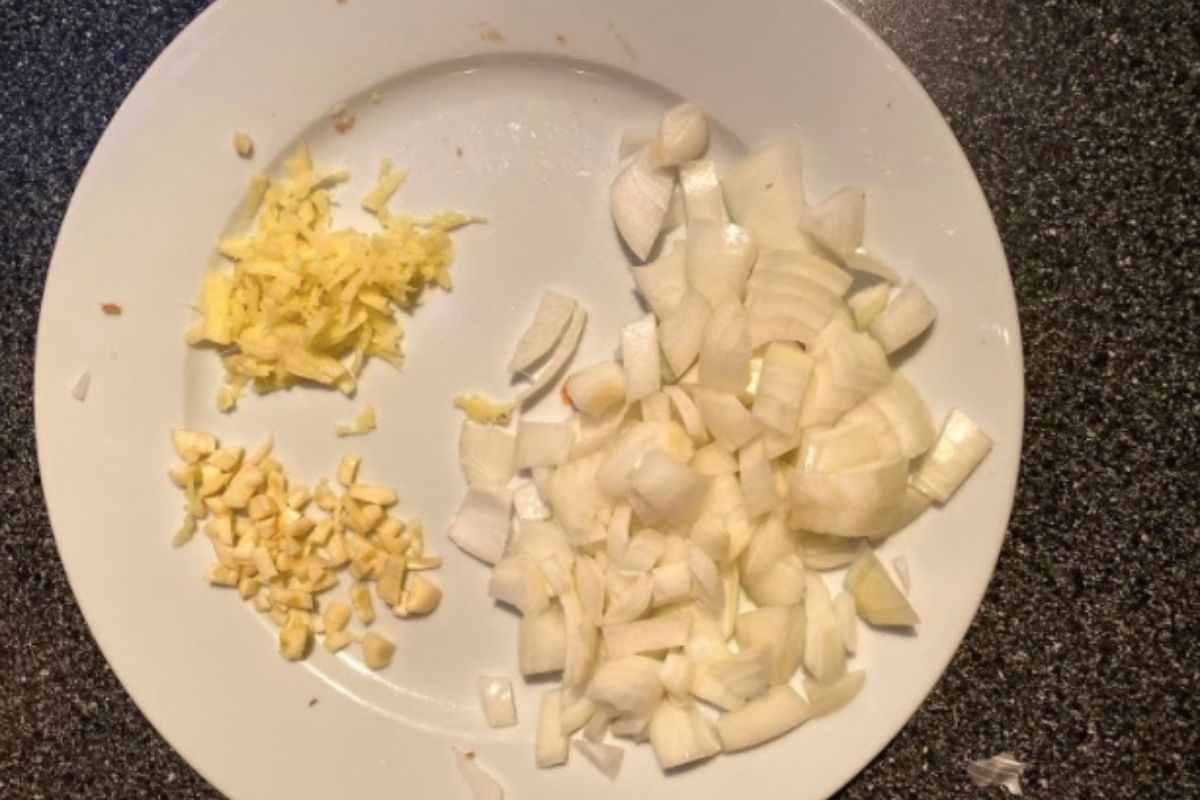 Onions, garlic and ginger