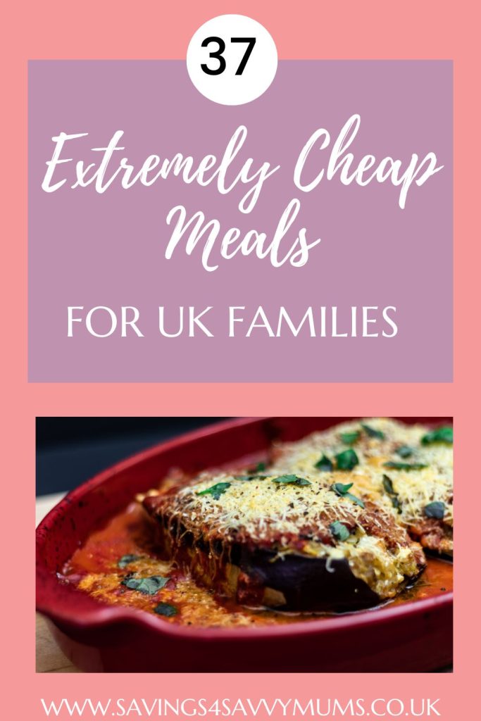 Here are 37 cheap family meals that come in at under £1 a head and are easy to make. Use these to help you keep your shopping bill down by LAURA AT Savings 4 Savvy Mums 