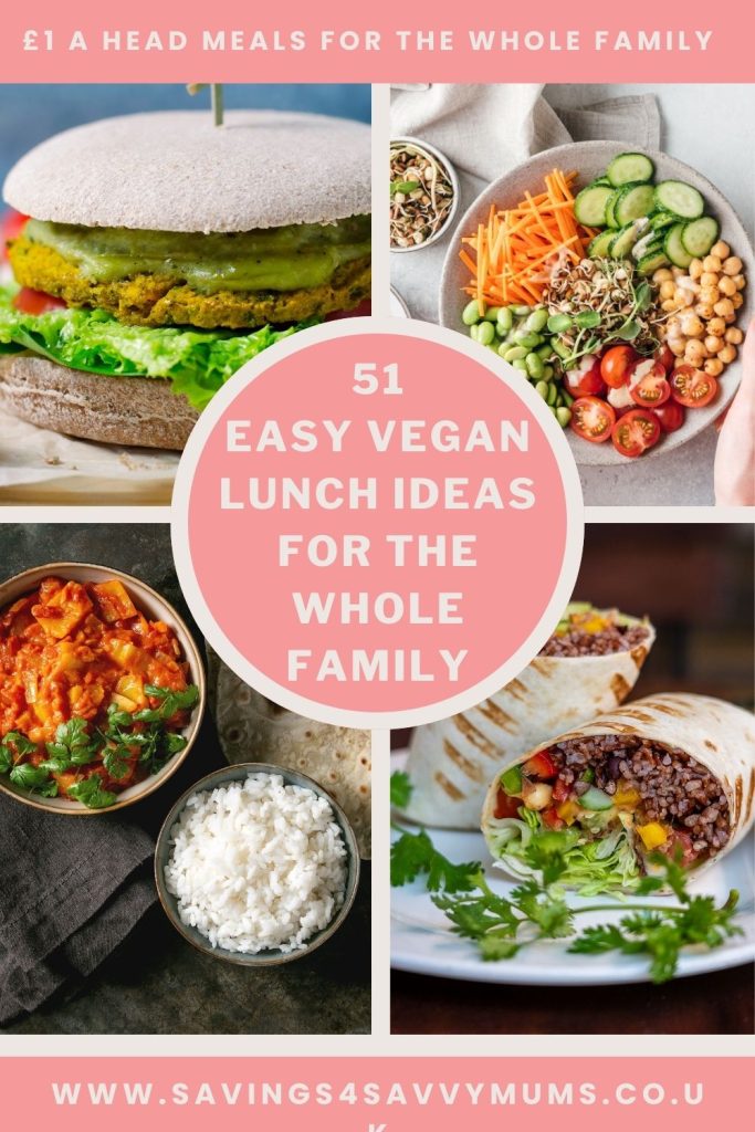 This is the ultimate list of vegan lunch ideas that the whole family with love. You can cook these in advance and freeze by Laura at Savings 4 Savvy Mums 