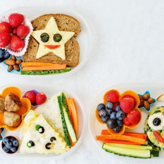 Sandwiches cut up in star shapes