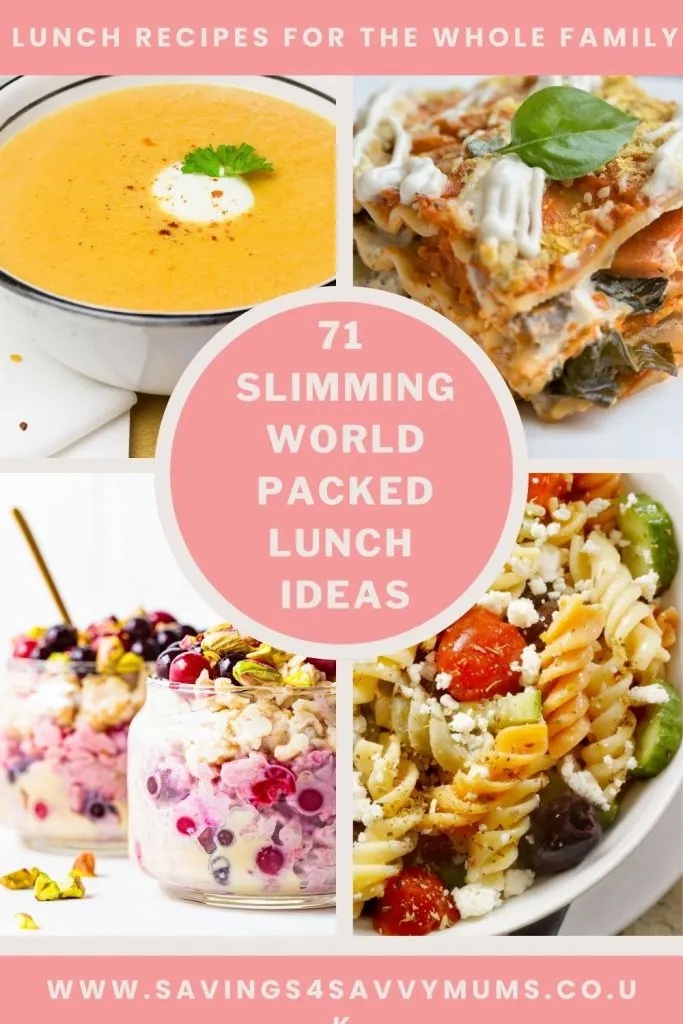 Here are 71 Slimming World packed lunch ideas for the whole family. These are easy to make and budget-friendly by Laura at Savings 4 Savvy Mums 
