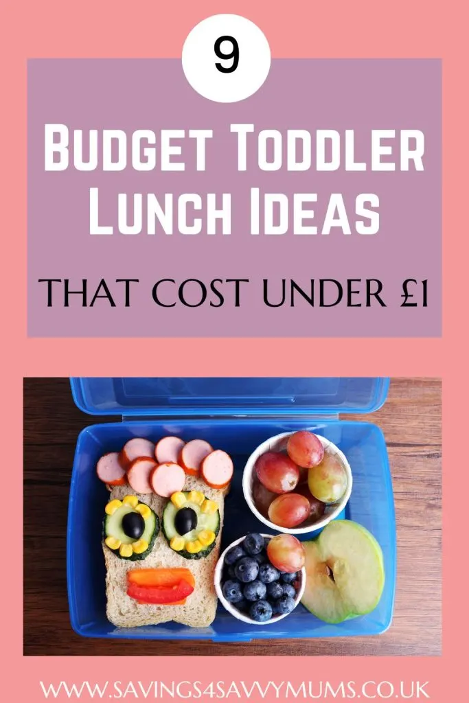 These are the best 9 budget toddler lunch ideas that cost under £1 by Laura at Savings 4 Savvy Mums 