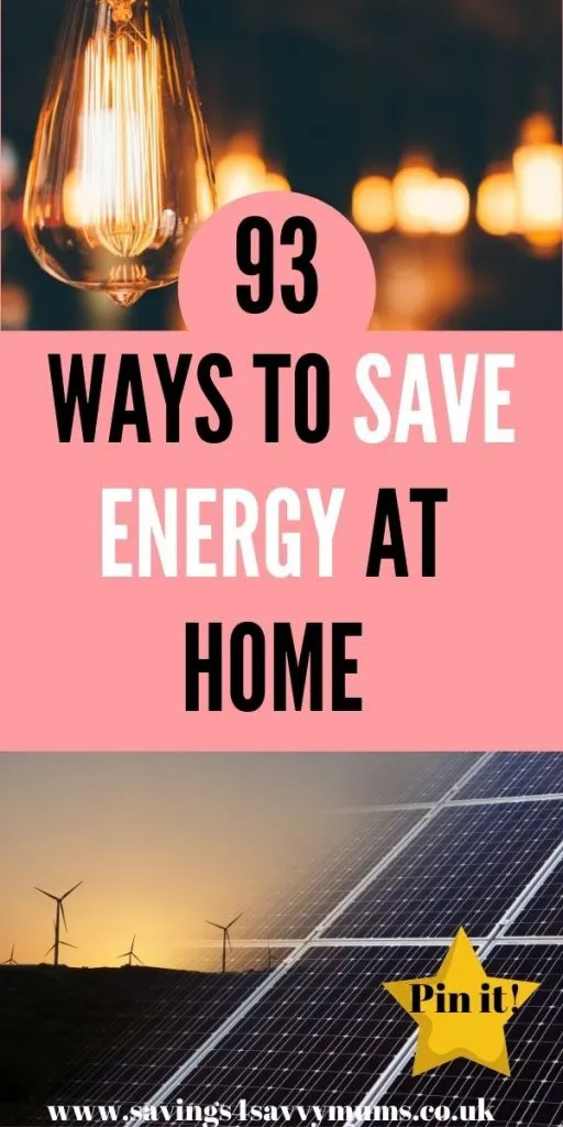 Here are 93 ways you can save money on your energy bill as a family. These are simple tips that everyone at home can do to help you save by Laura at Savings 4 Savvy Mums 