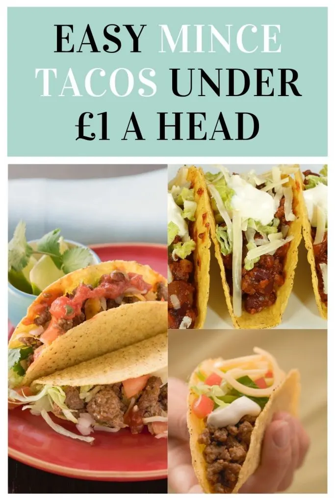 These are the best mince tacos that are really easy to make and come in at under £1 a head for four people by Laura at Savings 4 Savvy Mums 