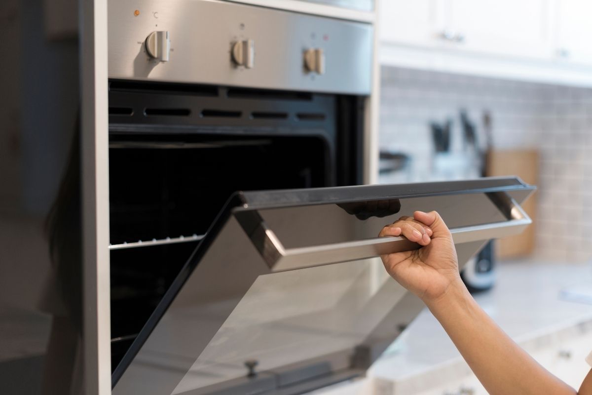 Opening up an oven