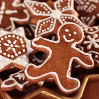 Gingerbread man that is iced