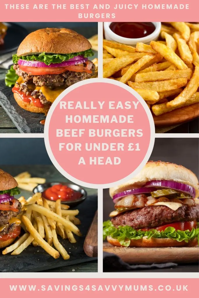 These easy homemade beef burgers are cheap to make and are lovely to eat. You can spice them up and they are Slimming World friendly by Laura at Savings 4 Savvy Mums 