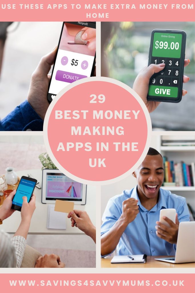 Making money apps are a great way to make a little extra money from home around the kids. These are all apps we have used ourselves by Laura at Savings 4 Savvy Mums 