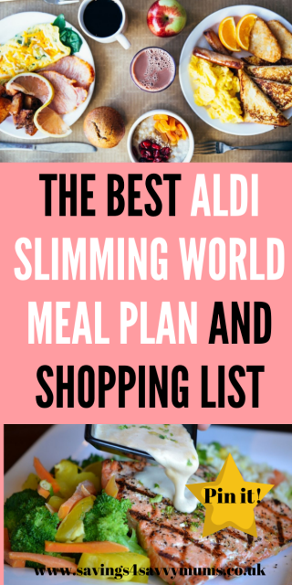 The Best Aldi Slimming World Meal Plan And Shopping List - Savings 4 ...