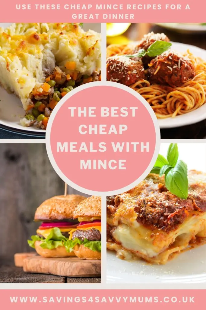 These are the best cheap meals with mince that you can cook for the whole family really easily which include homemade burgers and tacos by Laura at Savings 4 Savvy Mums 