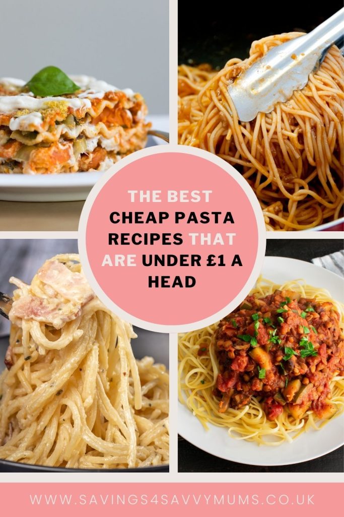 These are the best cheap pasta recipes that are perfect for the whole family. They are easy to make and great if you are in rush by Laura at Savings 4 Savvy Mums.