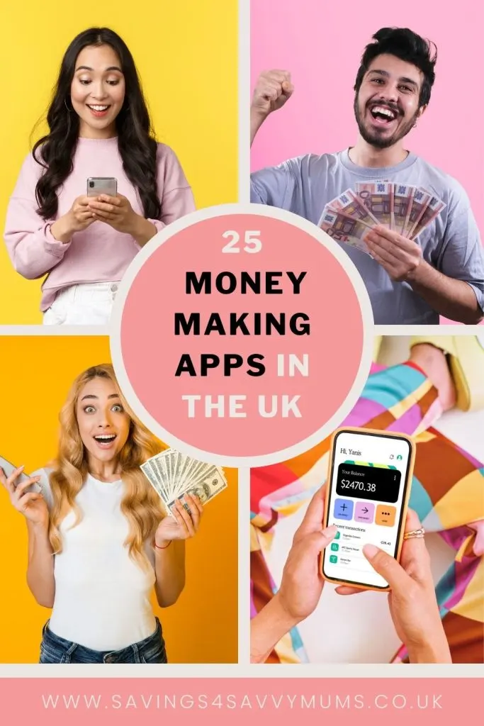 These are the best 25 making money apps are a great way to make a little extra money from home around the kids. These are all apps we have used ourselves by Laura at Savings 4 Savvy Mums 