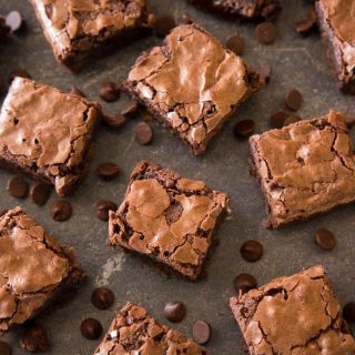 Chocolate brownie is squares