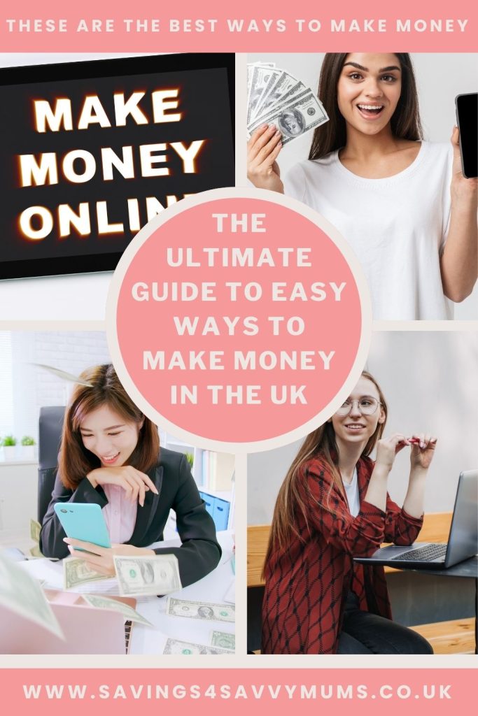 This is the best guide to easy ways to make money in the UK from home. We've included everything from blogging to survey sites by Laura at Savings 4 Savvy Mums 